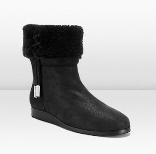 Jimmy Choo  Davy  Flat Suede Shearling Ankle Boots  JIMMYCHOO 