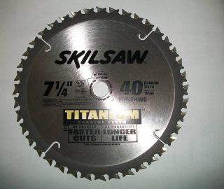 Circular Saw Carbide 40 Teeth SKILSAW USA TITAN