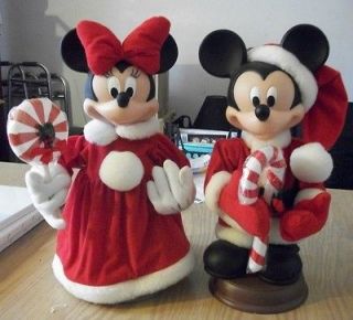 1997 Santas Best Christmas Animated Mickey & Minnie Mouse
