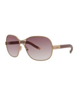 CL2208 Aviator Sunglasses, Plum   