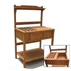 Potting Bench with Recessed Storage   by Merry Products   MPG PB02