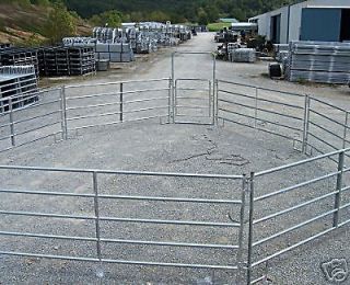NEW CLEAR COAT GALVANIZED CORRAL PANELS AND FARM GATES 12FT LONG
