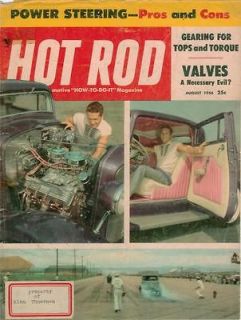 Hot Rod August 1956 Power Steering Pros and Cons Gearing Valves 