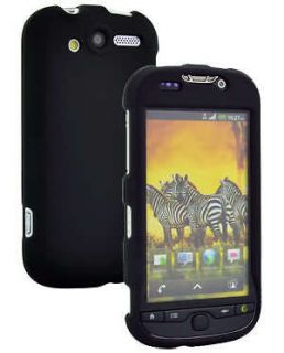 Black Rubber Hard Cover Case T Mobile HTC myTouch 4G