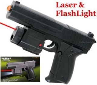   Spring Hand Gun Pistol Light Laser w/ 6mm bb sniper rifle shotgun
