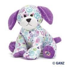 New Webkinz Peace Out Puppy with unused and sealed code