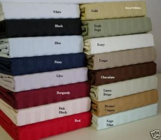 Egyptian Cotton Quality Bed Sheet Set 1200 THREAD COUNT All Sizes 12 