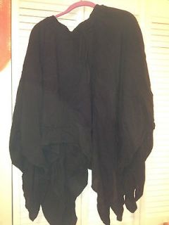 Black Tiered Layered Skirt Comfy Gypsy Boho Hankerchief NEW