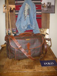 POLO RALPH LAUREN VINTAGE XLG LUGGAGE BAG AMAZING VERY RARE color