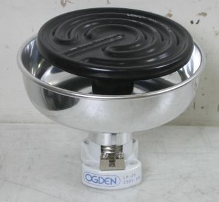 Ogden D 1 500 Black Ceramic Infrared Heater w/ LP 26 Base and D 1 R 