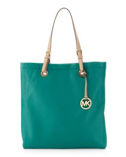 Jet Set North South Tote Bag, Aqua   