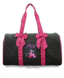 Personalized Dance Duffel Bag FREE Monogram w/ Ballet Shoes Great for 