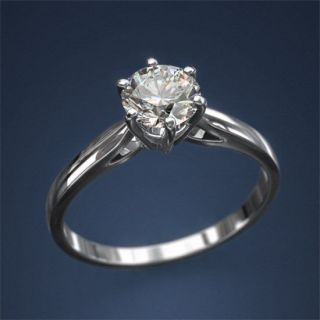 Carat Diamond Solitaire Ring 1.2ct E VS2 One 14k Right Hand One 