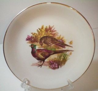 WEATHERBY HANLEY ENGLAND ROYAL FALCON WARE LUNCH PLATE PHEASANT FREE 
