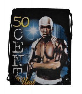 50 Cent Guns Hip Hop/ School / Gym / Pull Cord Bag (G3)
