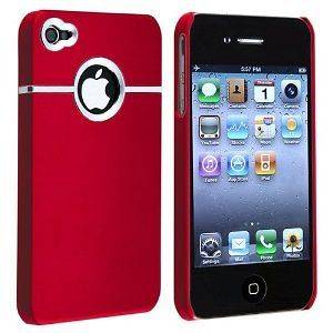 NEW RED HARD CASE COVER FOR APPLE IPHONE 4 4S 4G + Full Body 