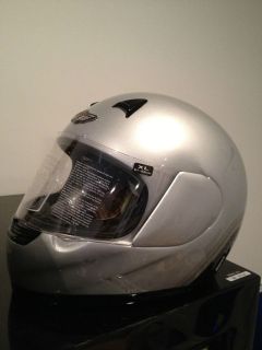 Harley Davidson 100th Anniversary Full Face XL Helmet Silver