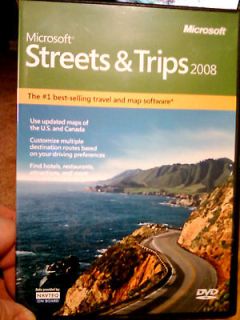 Microsoft STREETS TRIPS 2008 ADD TO GPS  POCKET PC