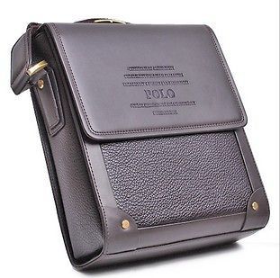New POLO Mens PU Leather Shoulder bag Messenger Bag Briefcase Bag