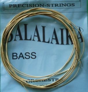 Balalaika BASS Set of 3 metal strings NEW Ukrainian Balalayka