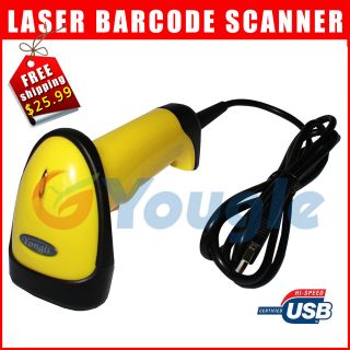 NEW USB Laser POS Barcode Bar Code Scanner Reader Decoder w/ 2 m USB 