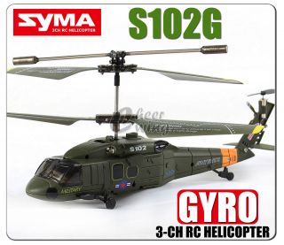 Syma S102G UH 60 3 CH 3.5 Channel Mini RC Helicopter W/Gyro