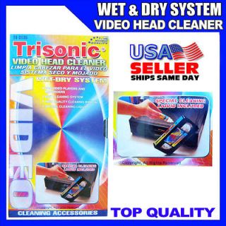   HEAD CLEANER PLAYERS RECORDERS WET DRY SYSTEM CLEANING LIQUID NEW