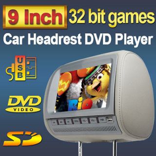 headrest dvd player grey in Car Monitors w/o Player