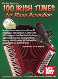 100 Irish Tunes for Piano Accordion by David Digiuseppe 1999 
