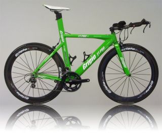 New TT PRO Triathlon / Time Trial Bike / TT / carbon Wheels / GREEN 