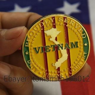 Vietnam Veterans / U.S Armed Forces / Military Challenge Coin 241
