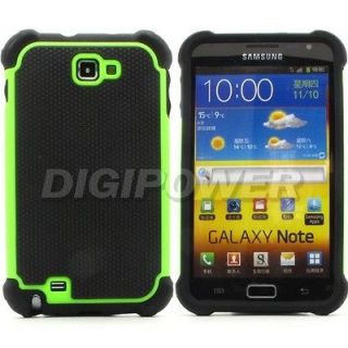 GREEN HEAVY DUTY PROTECTION CASE COVER SKIN FOR SAMSUNG GALAXY NOTE 