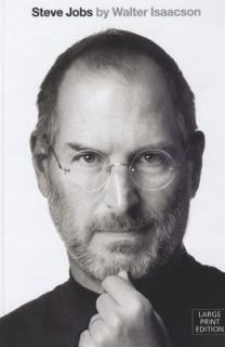 Steve Jobs by Walter Isaacson Book (Hardcover, Large Type) MINT 