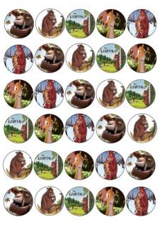 30 X THE GRUFFALO MIXED IMAGES EDIBLE CUP CAKE TOPPERS 162