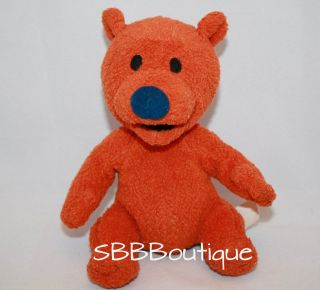 Mattel Jim Henson Plush OJO Orange Bear from Bear in the Big Blue 