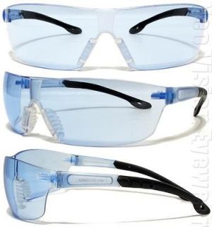 Jackal Glacier Blue Lens Safety Glasses Sunglasses Gel Nose Pad Z87.1