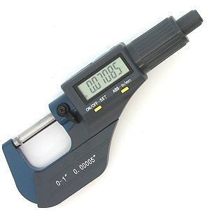   Electronic Outside Micrometer High Precision 0 1/0.00005 X Large LCD