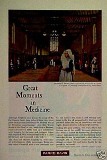 1960 Parke,Davis Medieval Hospitals Nuns(Robert Thom)AD