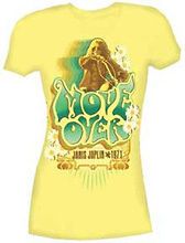 New Janis Joplin Move Over Yellow Girls Junior small T shirt