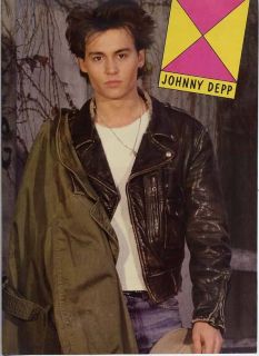JOHNNY DEPP MINI POSTER Teen Pin Up 1989 21 JUMP STREET Full Page 
