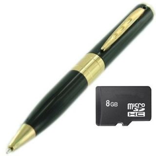 Mini Spy Pen HD Video Hidden Camera 1280 X 960 w/ 8GB micro SD Card