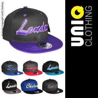 UNIQ UK Mens/Womens CAP/HAT Adjustable Size/Snap Back/Baseball/Retro 