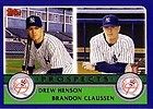BRANDON CLAUSSEN AUTOGRAPH SIGNED 2003 TOPPS HERITAGE YANKEES