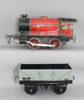 Hornby By Meccano Wind Up 1920 Locomotive & Coal Car