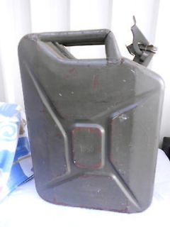 Vintage Metal Petrol Jerry Can 20 litres From Deceased Estate