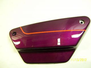 Harley nos new purple violet orange original paint fxr side cover fxlr 