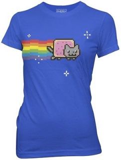 Nyan Cat The Original Funny Womens Fitted Medium T Shirt