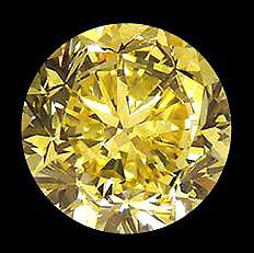 Newly listed Big round cut loose diamond 3 carat canary diamond