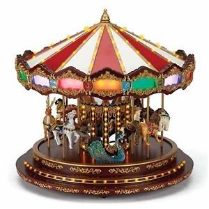 Mr. Christmas New for 2012, #19844 Royal Marquee Carousel NIB/SAME DAY 