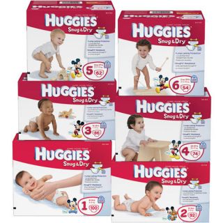 Huggies Snug and Dry Diapers ★All Sizes 1 2 3 4 5 6 ★Value Pack 